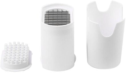 Aardappel Chips Snijden Doos Druk Cutter Cup Plastic Slicer Chopper Chips Frieten Maken Tool Aardappel Snijden Keuken Gadgets