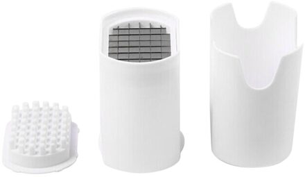 Aardappel Chips Snijden Doos Druk Cutter Cup Plastic Slicer Chopper Chips Frieten Maken Tool Aardappel Snijden Keuken Gadgets