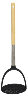 Aardappelstamper - kunststof/hout - keuken gerei - 32 cm