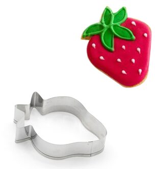 Aardbei Cookie Cutter Metal Mold Sugarcraft Cake Koekjes Gebak Bakken Cutter Mould Cake Decorating Tool Keuken Tool