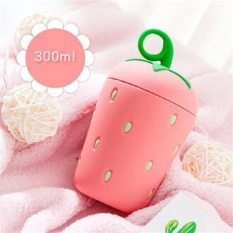 Aardbei Glas Anti Brandwonden En Hittebestendig Glas Meisje Student Mooie Water Cup Creatieve Touw Cup B6-1