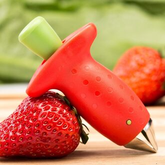 Aardbei Hullers Metalen Plastic Fruit Blad Remover Gadget Tomaat Stengels Stem Remover Keuken Diy Koken Tool
