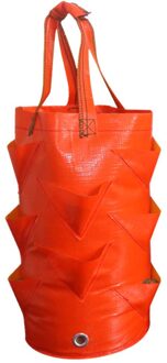 Aardbei Planten Bag Multi-Mond Container Zak Groeien Planter Pouch Wortel Plantaardige Pot Zak Kant Tuin Thuis tool oranje