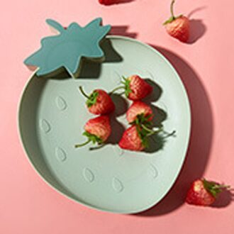 Aardbei Vorm Fruit Tray Leuke Plaat Snack Schotel Fruit Voedsel Plaat Huishoudelijke Plastic Plaat GN