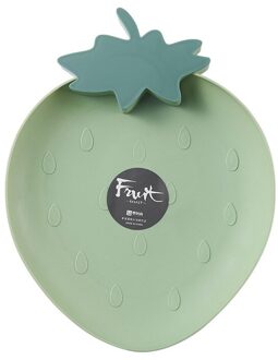 Aardbei Vormige Droog Fruitschaal Eenvoudige Moderne Fruitschaal Thuis Snacks Plaat Snoep Gedroogd Fruit Snacks Plaat Plaat groen