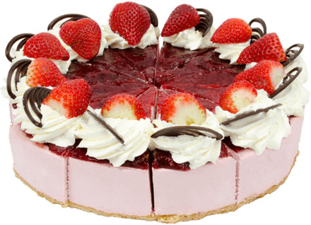 Aardbeibavaroise Taart