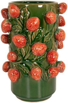 Aardbeien vaas H 30cm X B 18cm