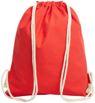 Aarde trekkoordtas - maat One size Rood