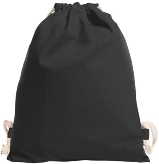 Aarde trekkoordtas Zwart - One size