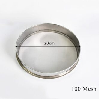 Aardewerk Gereedschap Rvs Zeef Filter Voor Keramische Klei Polymeer Schrapen Modelling Ambachten Glazuur Pigment Modder Filter 20cm 100Mesh