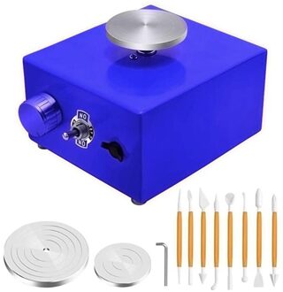Aardewerk Wiel Machine Metallic Draaitafel Verstelbare Snelheid Keramiek Making Machine Met Diy Klei Gereedschap, Us Plug