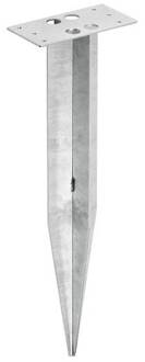 Aardspies hoekig, voet rechthoekig grijs