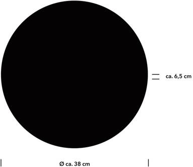 Aaron LED wandlamp, Ø 38 cm, zwart, CCT, afstandsbediening