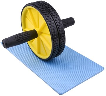 Ab Roller Wheel Workout Abdominale Machine Spier Oefening Apparatuur Ab Wiel Roller Voor Home Gym Fitness Body Building Trainer geel