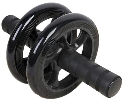 Ab Roller Wielen Geen Lawaai Abdominale Wiel Ab Roller Met Mat Voor Oefening Spier Hip Trainer Fitnessapparatuur Body Building zwart