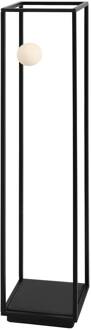 Abachina LED vloerlamp 1-lamp 103cm zwart zwart, wit