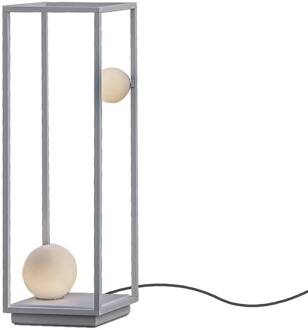 Abachina LED vloerlamp 2-lamps wit 70cm