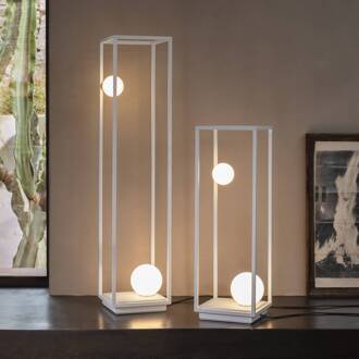 Abachina LED vloerlamp IP65 70cm wit