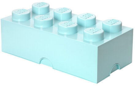 Abacus Opbergbox Brick 8, Aquablauw - LEGO