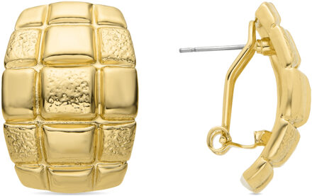 Abalt oorbellen afgewerkt in 18k geel goud - One Size