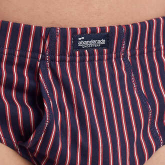 Abanderado 3er-Pack Herren-Slips mit Öffnung „Essential Print“ A0090 Veelkleurig