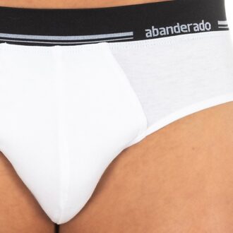 Abanderado Anatomische herenslip van ademende stof A077H - maat Wit