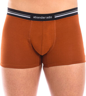 Abanderado Heren Stretch Katoenen Boxershorts met Extra Zachte Tailleband A077I Bruin - XL