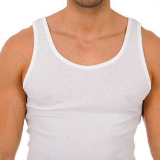 Abanderado Klassiek T-shirt met brede riem 0980 man - maat XL Wit