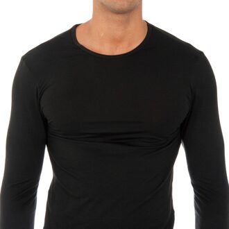 Abanderado Thermal Tech 041Z heren t-shirt met lange mouwen - maat L Zwart