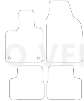 Abarth Automatten passend voor fiat 500E 2020- 4-delig BL1181204