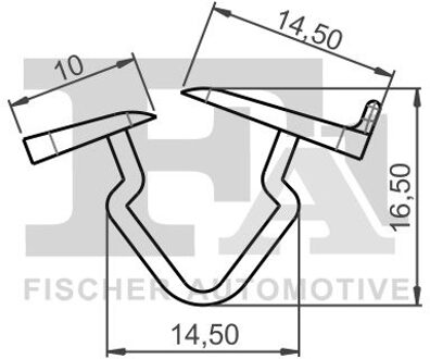Abarth Clip, sier- /beschermingslijst 21100045