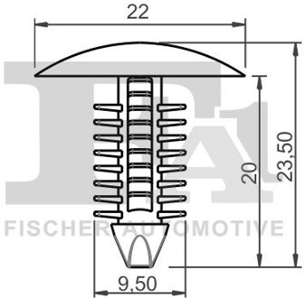 Abarth Clip, sier- /beschermingslijst 331001825