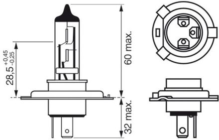 Abarth Gloeilamp, koplamp H4
