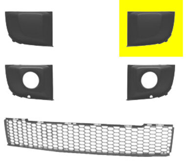 Abarth GRILL LINKS - gat VOOR m.lamp 1604591