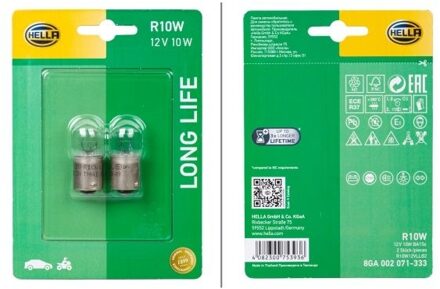 Abarth Hella Longlife R10W, 12V10W (2 stuks) 8GA002071333