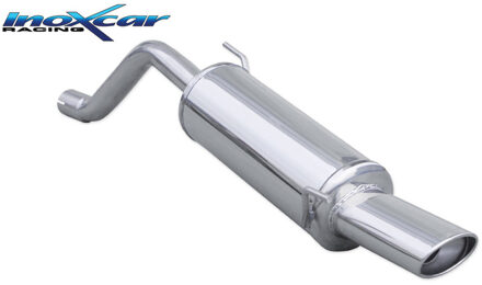 Abarth InoxCar uitlaat passend voor Fiat Punto EVO 1.4 Turbo MultiAir 165pk 2010- 1x102mm IXFIPN32102