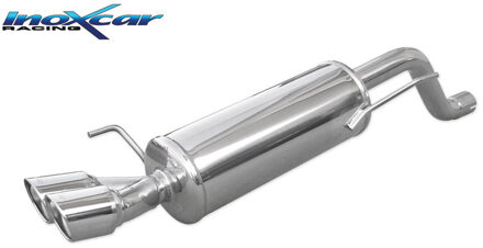 Abarth InoxCar uitlaat passend voor Fiat Punto EVO 1.4 Turbo MultiAir 165pk 2010- 2x80mm X-Race IXFIPN32XR80