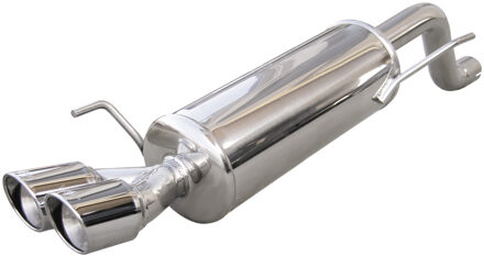 Abarth InoxCar uitlaat passend voor Fiat Punto EVO 1.4TB MultiAir (165pk) 2010- 2x80mm X-Race IXFIPN30XR80