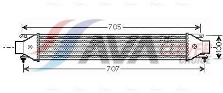 Abarth Intercooler, inlaatluchtkoeler FT4392