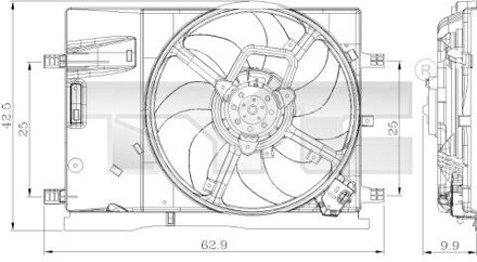 Abarth Koelventilator 8090018