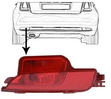 Abarth Mistachterlamp 1614929