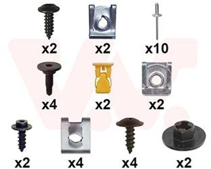 Abarth Montageset Achterbumper 1604793