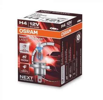 Abarth Osram Night Breaker Laser 150 H4 12V/60-55W 64193NL