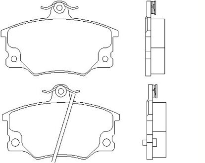 Abarth Remblokken set 2083302