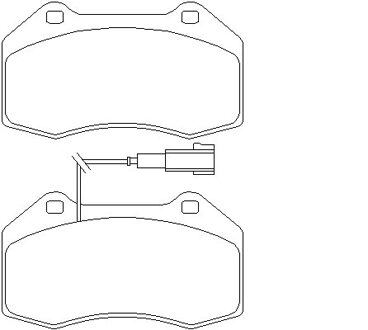 Abarth Remblokken set 2416202