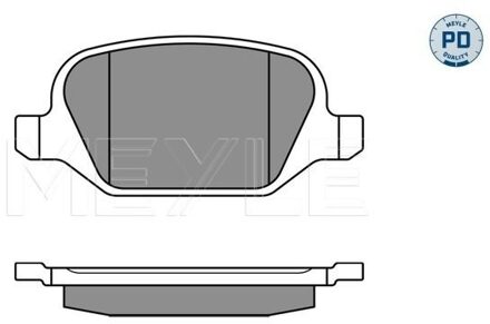 Abarth Remblokkenset, schijfrem 0252360113PD