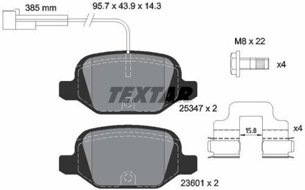 Abarth Remblokkenset, schijfrem 2534701