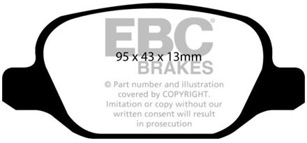 Abarth Remblokkenset, schijfrem DP1338