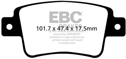 Abarth Remblokkenset, schijfrem DPX2101