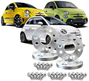 Abarth Simoni Racing Aluminium Spoorverbreder Set Abarth / Fiat 500 icl. Wielbouten SRSVFI005